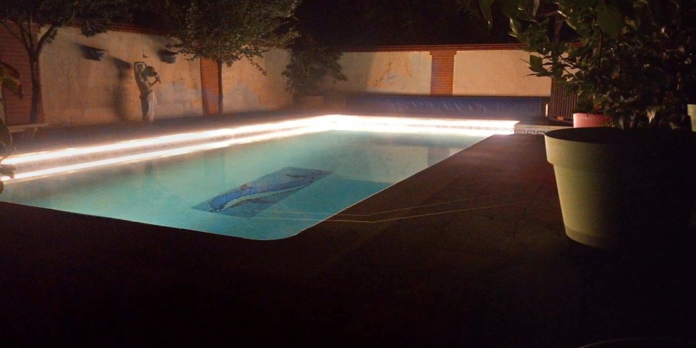 ruban led piscine